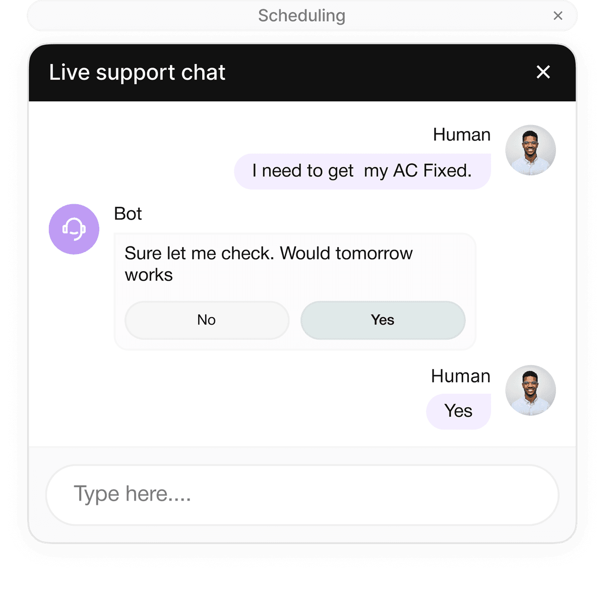 Streamline Scheduling and Eliminate Errors - visual representation of AI automation feature
